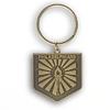 2D Die Struck Antique Gold Key Ring